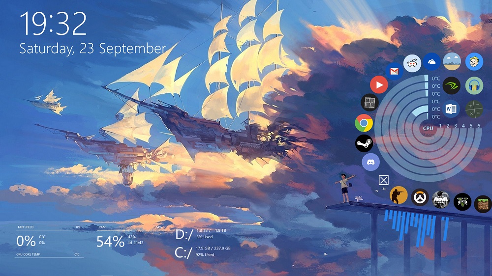 10 Rainmeter Terbaik untuk Mempercantik Tampilan Desktopmu