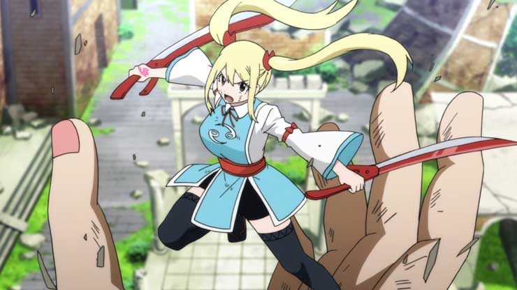 10 Bentuk Gaun Lucy Heartfilia di Anime Fairy Tail