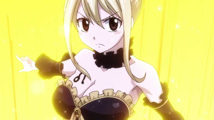 10 Bentuk Gaun Lucy Heartfilia di Anime Fairy Tail