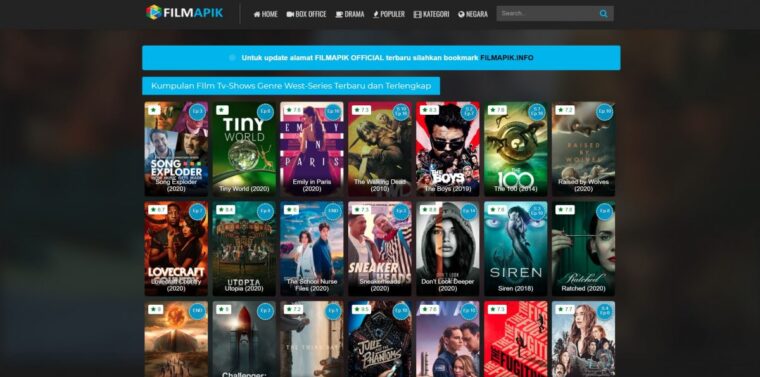 Situs yang Biasa Dipake untuk Nonton Film Online