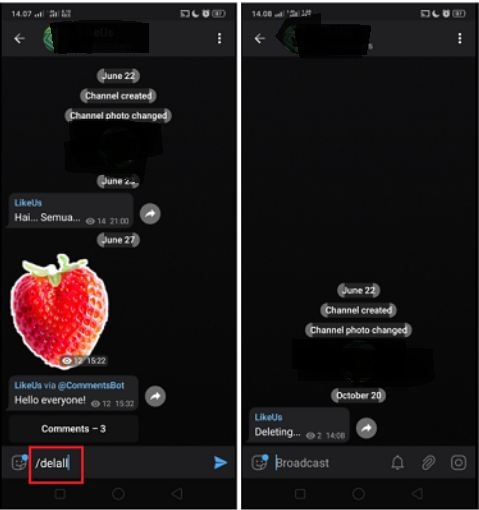 Cara Menghapus Pesan di Aplikasi Telegram Menggunakan BOT