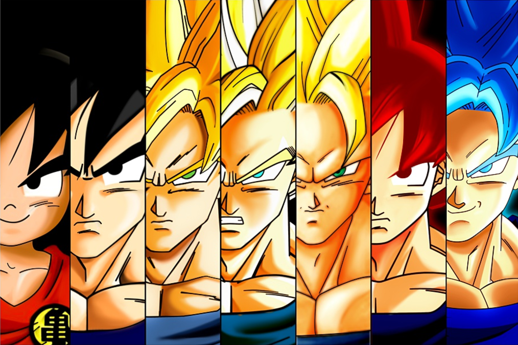 7 Transformasi Gaya Rambut Son Goku Saat Super Saiyan Mode, Paling Keren