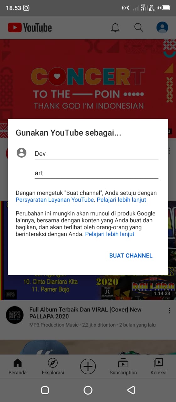 Cara Membuat Channel Youtube Dengan Android Dengan Mudah