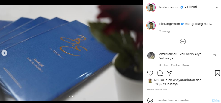 Postingan Bintang Emon di akun Instagram miliknya.