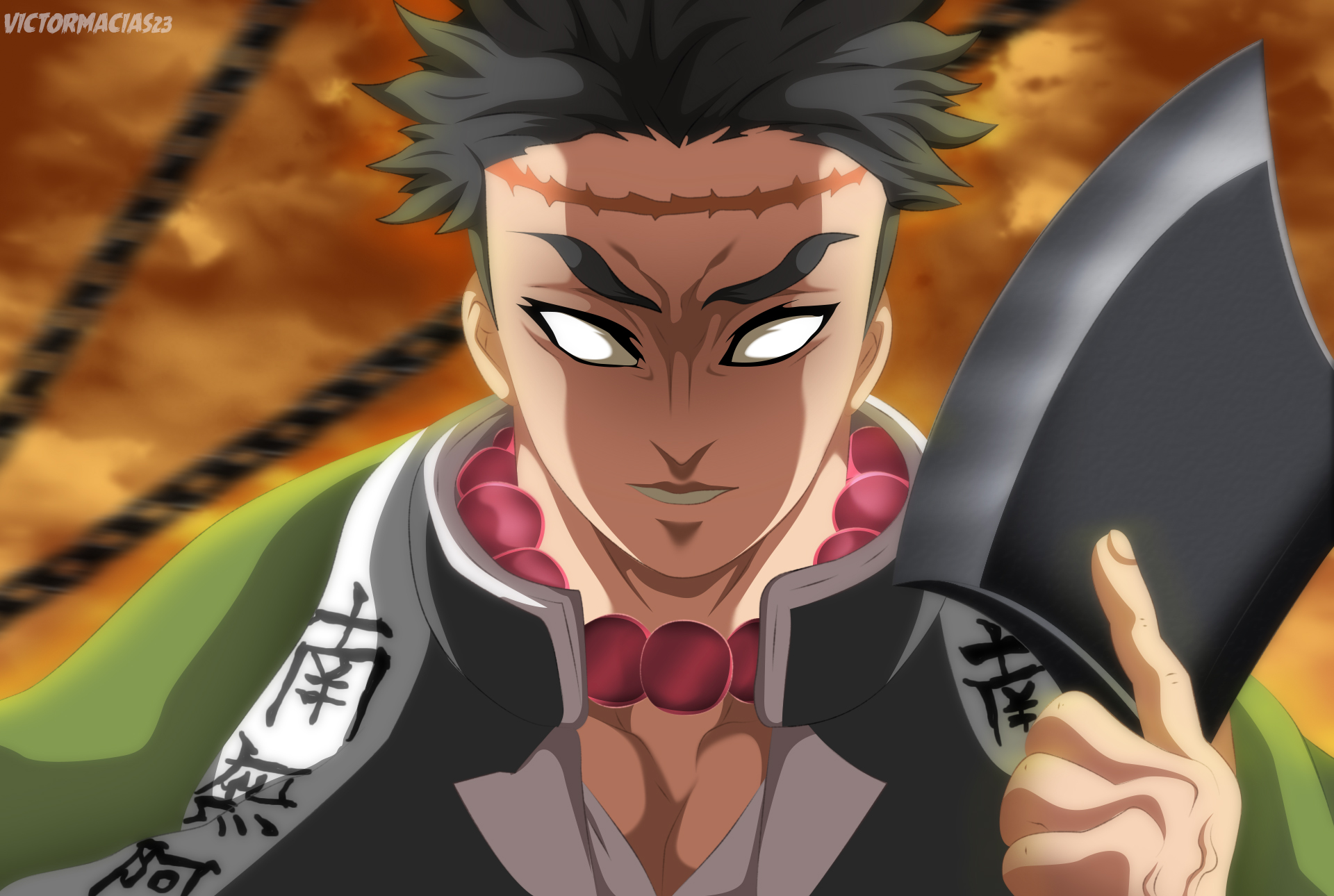 Gyomei Himejima, Hashira terkuat di serial Kimetsu no Yaiba. Sumber: deviantart.com