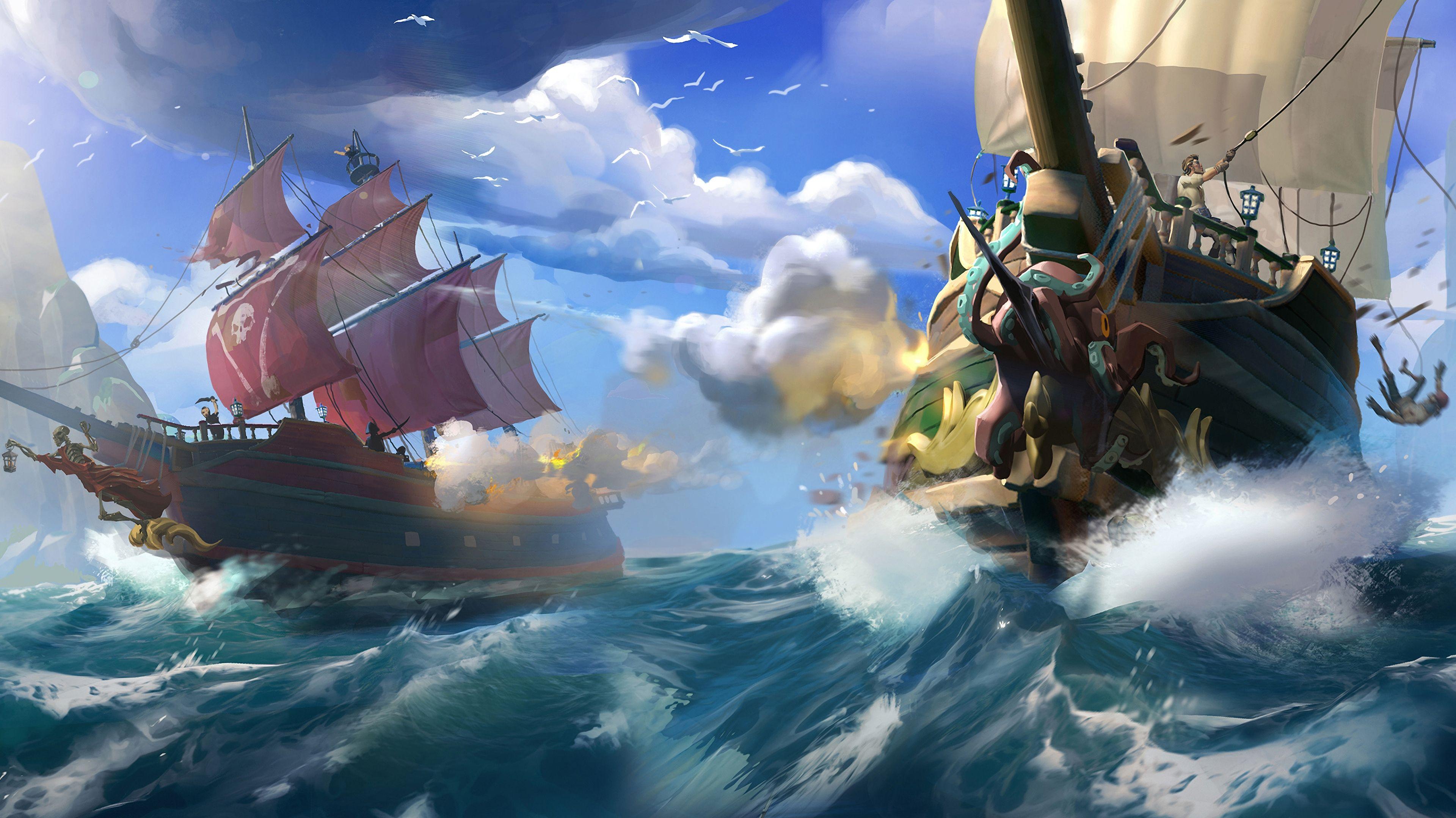 Permainan online berlatar era bajak laut, Sea of Thieves Foto: Xbox Game Studios