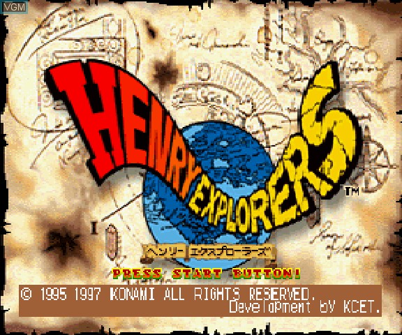 Layar judul Henry Explorer