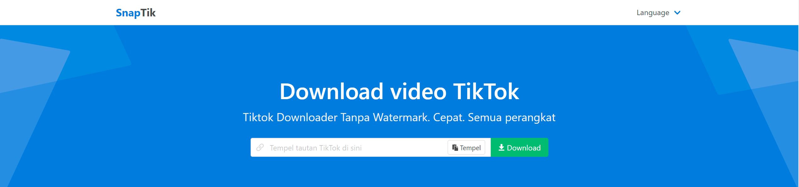 Cara Download Video TikTok & Facebook