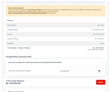 sebelum klik bayar jangan lupa isi tanggal bayar ya..