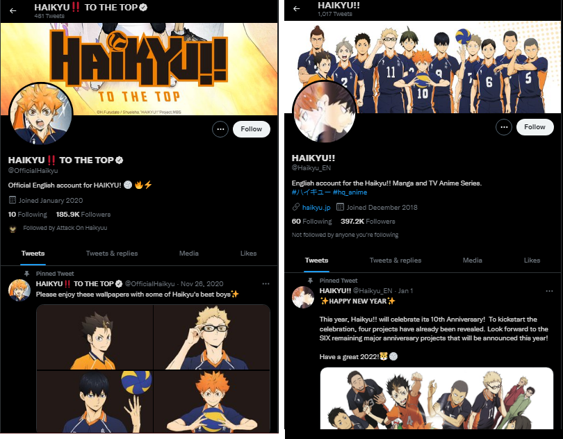 Akun Official Haikyuu