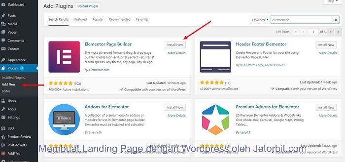 Cara Membuat Landing Page di WordPress Secara Gratis Dengan Elementor