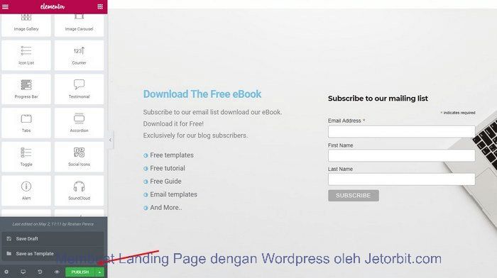 Cara Membuat Landing Page di WordPress Secara Gratis Dengan Elementor