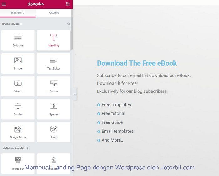 Cara Membuat Landing Page di WordPress Secara Gratis Dengan Elementor