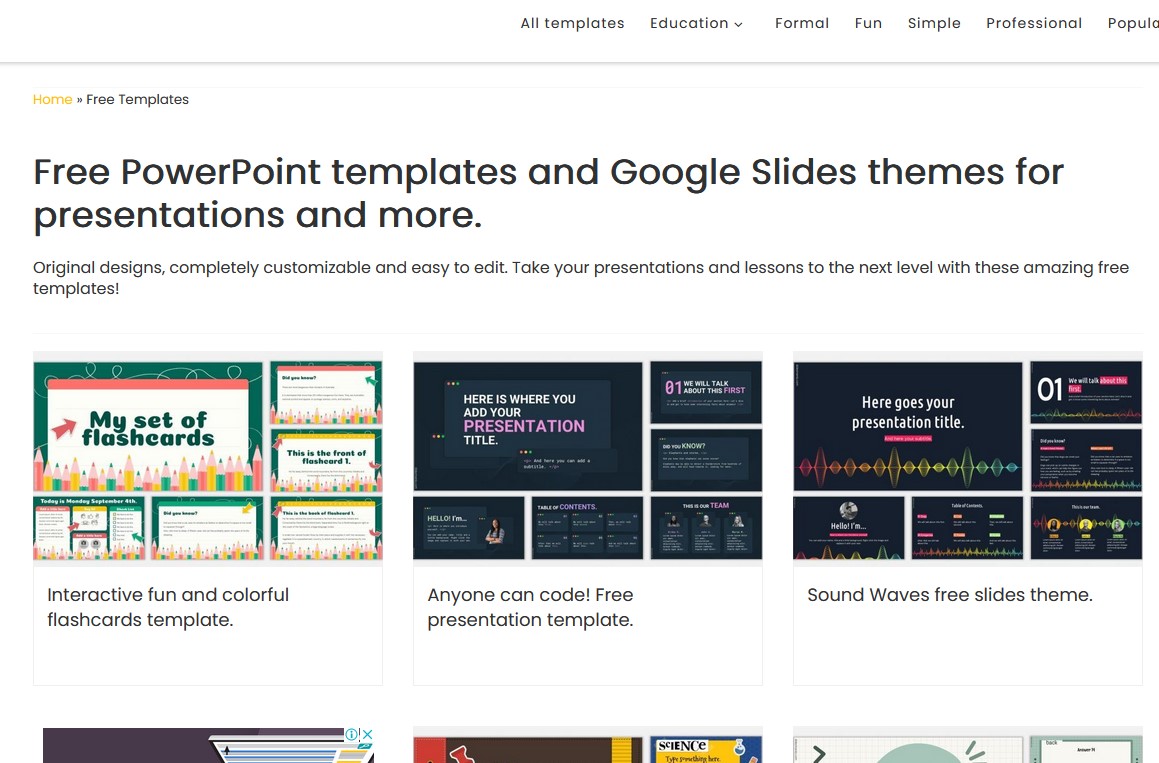 7 Situs atau Website untuk Download Gratis Template Desain PPT atau Power Point