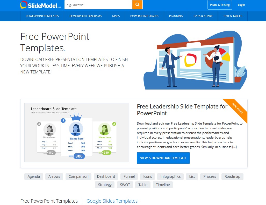 7 Situs atau Website untuk Download Gratis Template Desain PPT atau Power Point