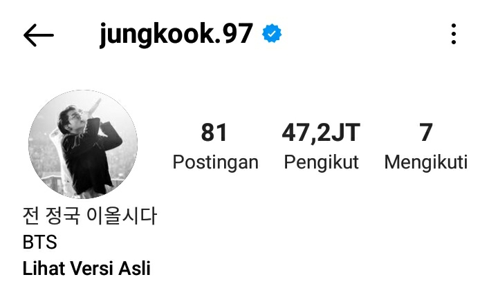 Wow! Ini 7 Daftar Akun Instagram Pribadi Member BTS 