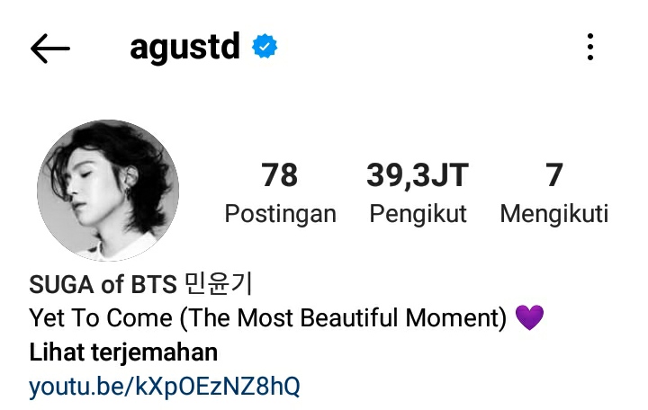 Wow! Ini 7 Daftar Akun Instagram Pribadi Member BTS 