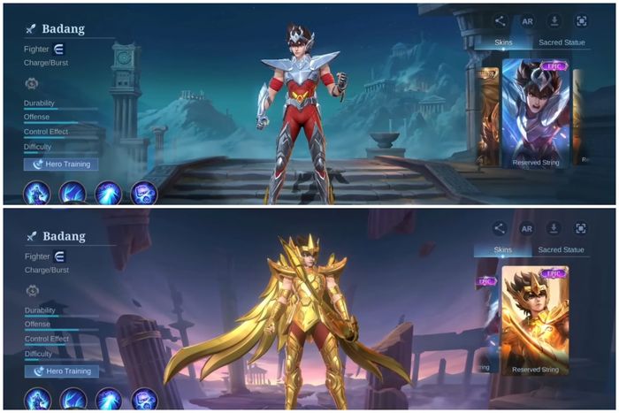 Resmi ! Ini Tanggal Rilis Kolaborasi Mobile Legends x Saint Seiya, Ada Skin Valir