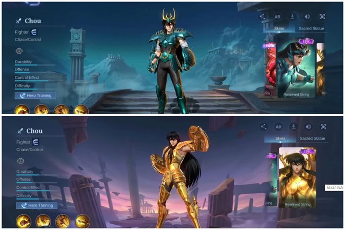 Resmi ! Ini Tanggal Rilis Kolaborasi Mobile Legends x Saint Seiya, Ada Skin Valir