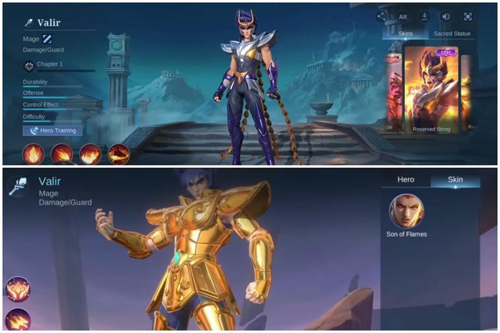 Resmi ! Ini Tanggal Rilis Kolaborasi Mobile Legends x Saint Seiya, Ada Skin Valir