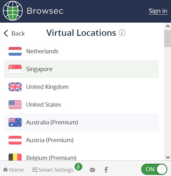 Browsec 4 VPN Gratis untuk PC atau Laptop 2023