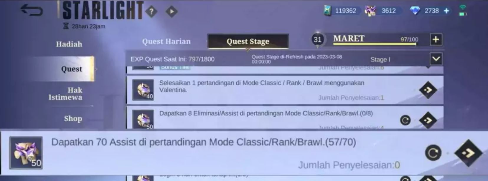 Cara Dapatkan Starlight Fragments Tanpa Membeli Starlight Bulanan