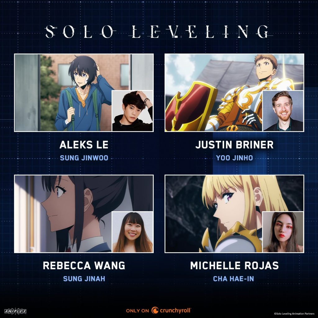 Berikut Adalah Daftar Pengisi Suara Anime Solo Leveling Versi Inggris