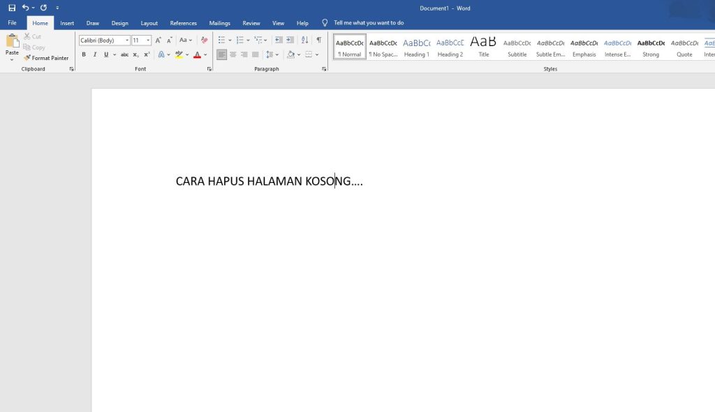 5 Cara Hapus Halaman Kosong Di Word 5 cara hapus halaman kosong di word