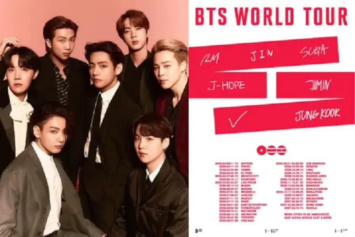 Agenda BTS World Tour 2026-2027, Ini Jadwal Konsernya di Indonesia