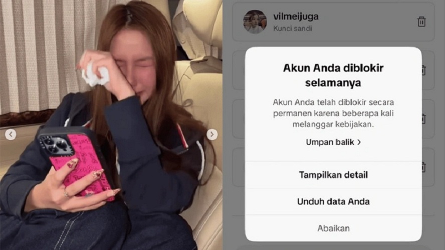 Akun TikTok Vilmei Kena Blokir Permanen Bikin Heboh, Pengikut 68,8 Juta Raib 1 Akun TikTok Vilmei Kena Blokir Permanen Bikin Heboh, Pengikut 68,8 Juta Raib