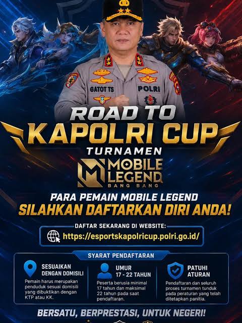 Road to Kapolri Cup MLBB 2026 Hadir di Padang, Polda Sumbar Buka Panggung Prestasi bagi Generasi Esports 2 Road to Kapolri Cup MLBB 2026 Hadir di Padang, Polda Sumbar Buka Panggung Prestasi bagi Generasi Esports