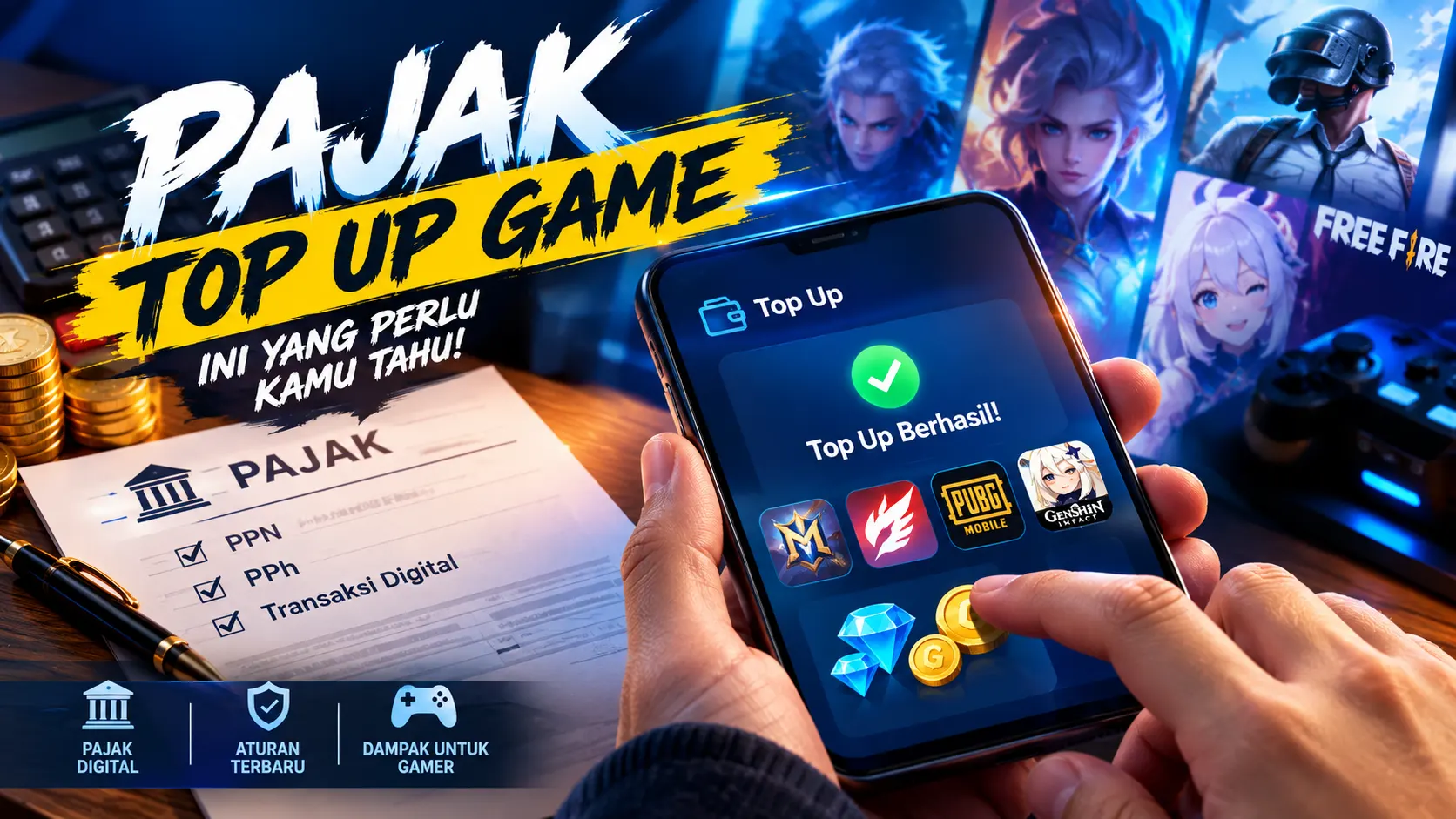 Pajak Top Up Game Berapa Persen? Ini Aturan PPN Terbaru & Cara Hitungnya 1 Pajak Top Up Game Berapa Persen? Ini Aturan PPN Terbaru & Cara Hitungnya