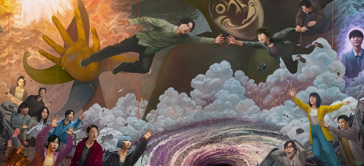 15 Drama Jepang Terbaik Sepanjang Masa, Dikelompokkan per Genre 16 Poster resmi serial Alice in Borderland di Netflix