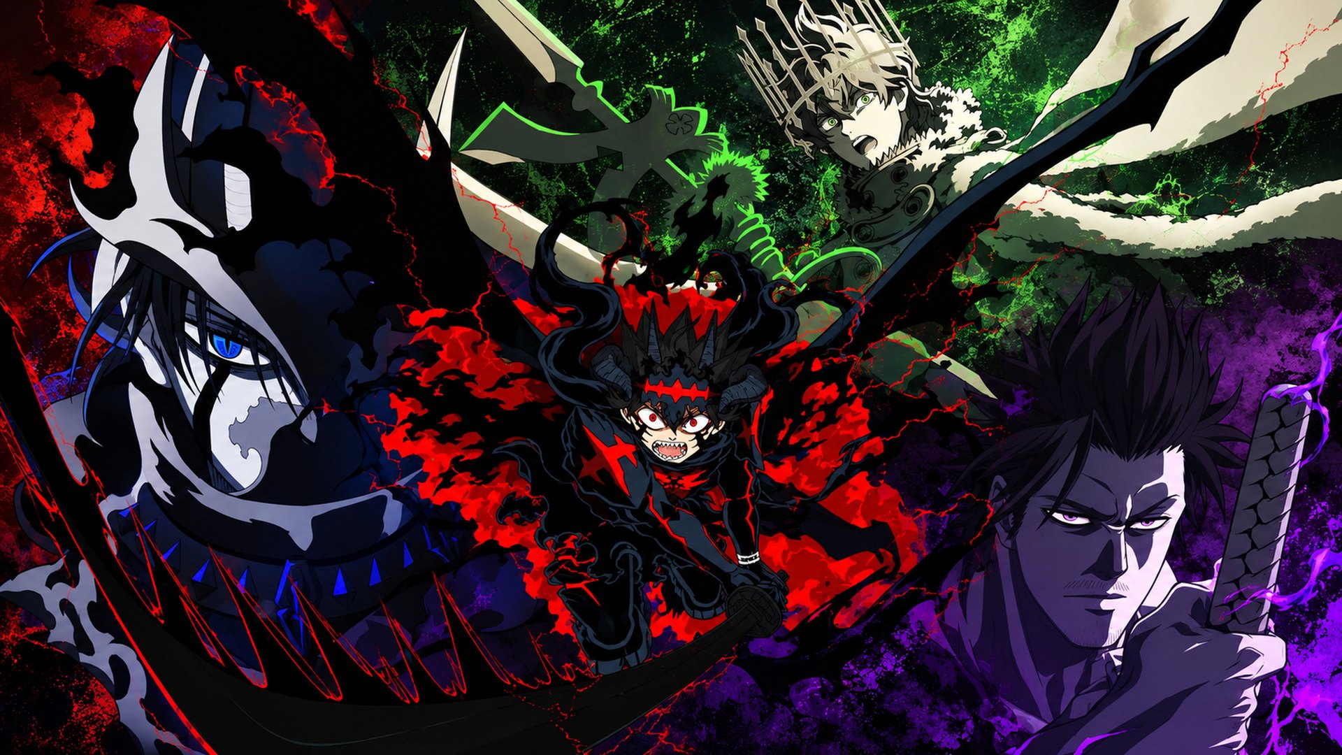 Asta dan karakter lain dalam anime Black Clover