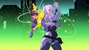 Lucy dan David dalam anime Cyberpunk: Edgerunners