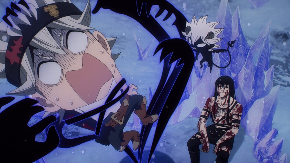 Asta, Liebe, dan Nacht yang terluka di Black Clover Season 2 episode 5