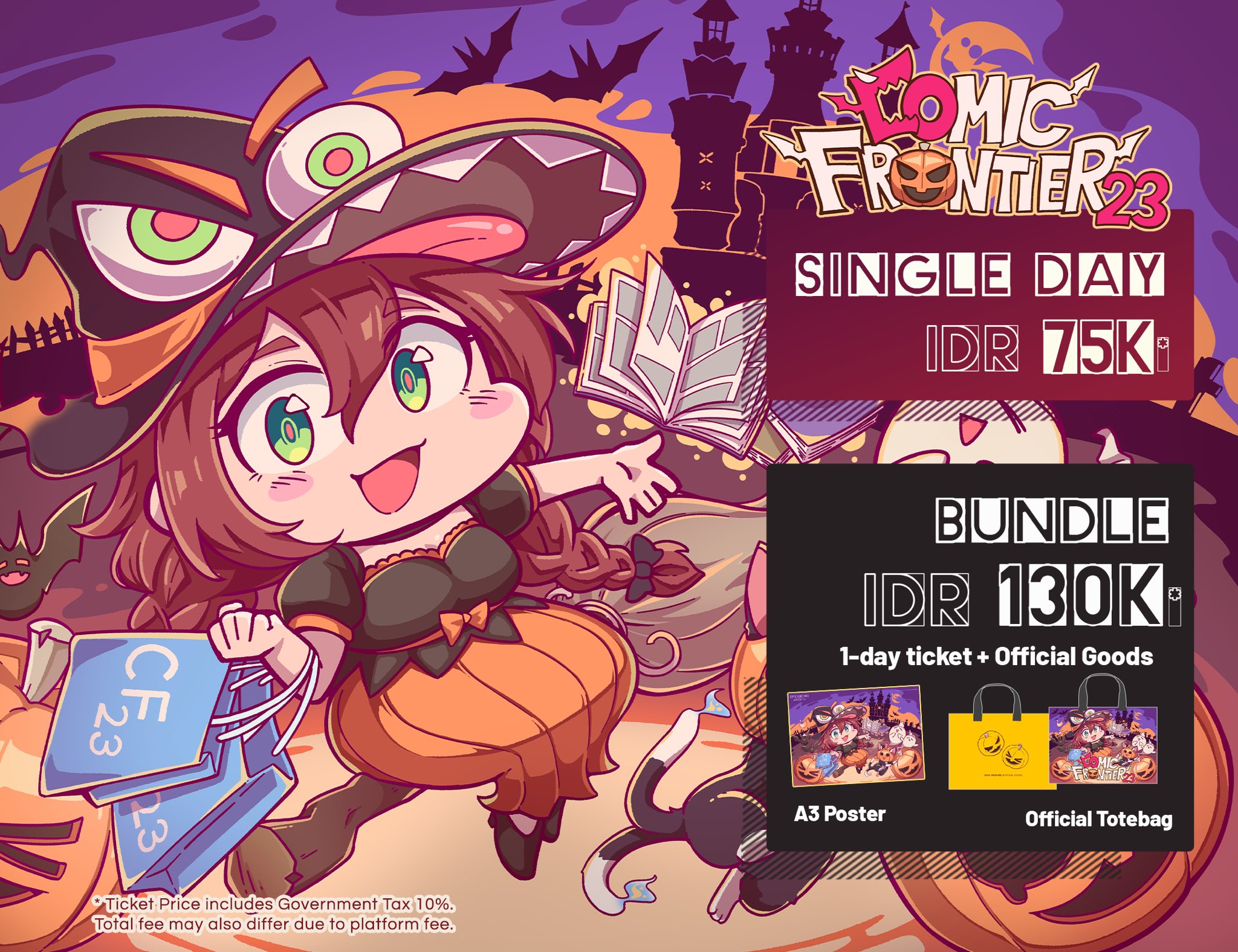 Harga tiket Comifuro 23 single day dan bundle