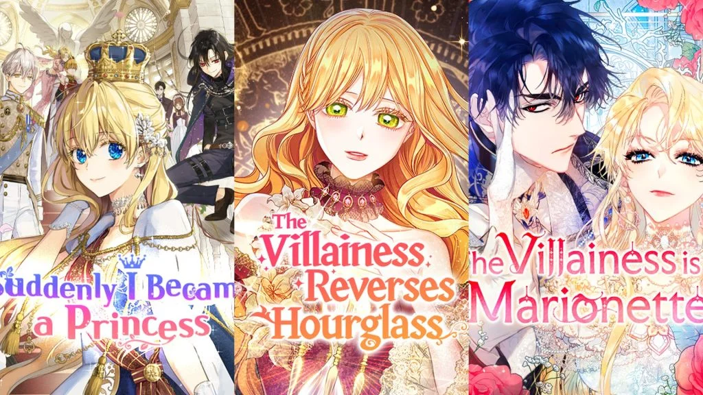 10 Nama Karakter Cewek di Manhwa Kerajaan dan Villainess WEBTOON 1 Kolase poster manhwa kerajaan tokoh cewek di WEBTOON