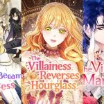 Kolase poster manhwa kerajaan tokoh cewek di WEBTOON