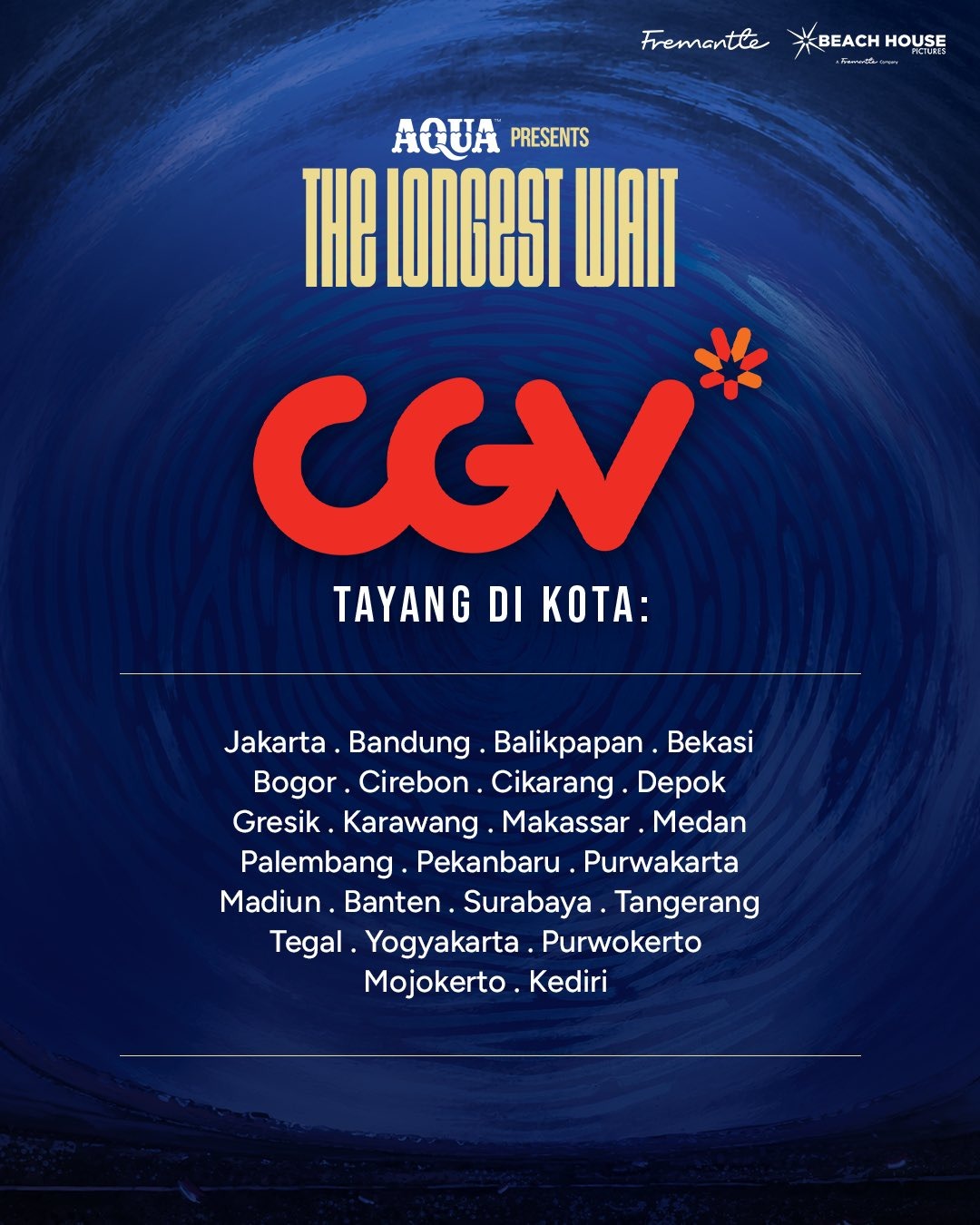 Daftar kota tayang The Longest Wait di CGV