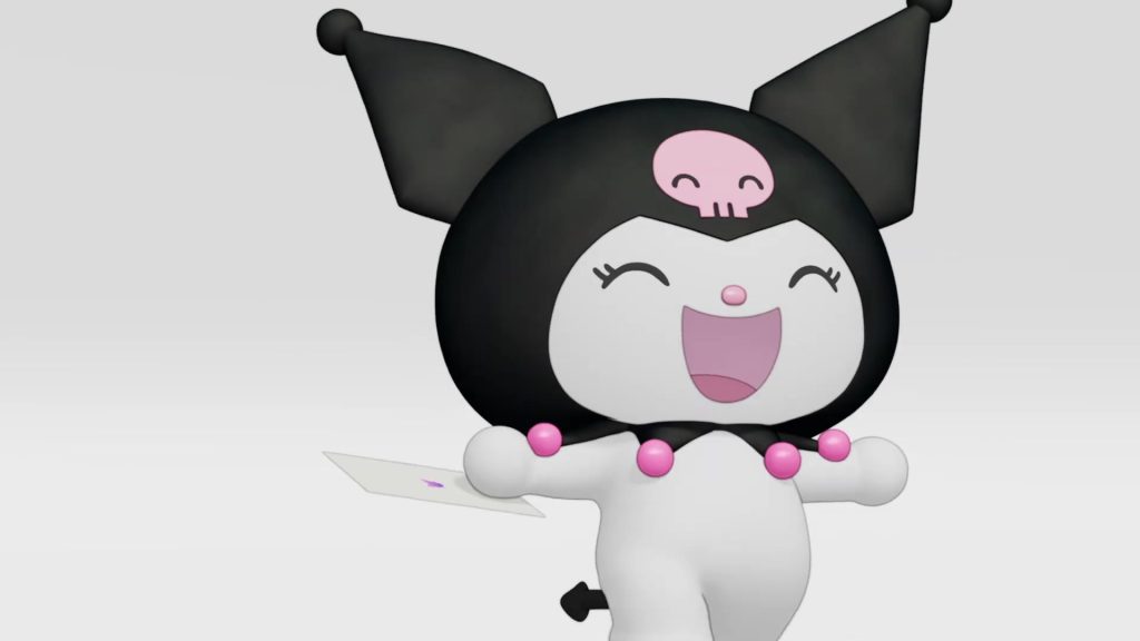 Film Kuromi Resmi Diumumkan, Tayang 2027 di Jepang: Info Rilis Indonesia dan Profil Kuromi 3 Kuromi tertawa sambil memegang surat di video spesial pengumuman film pertamanya