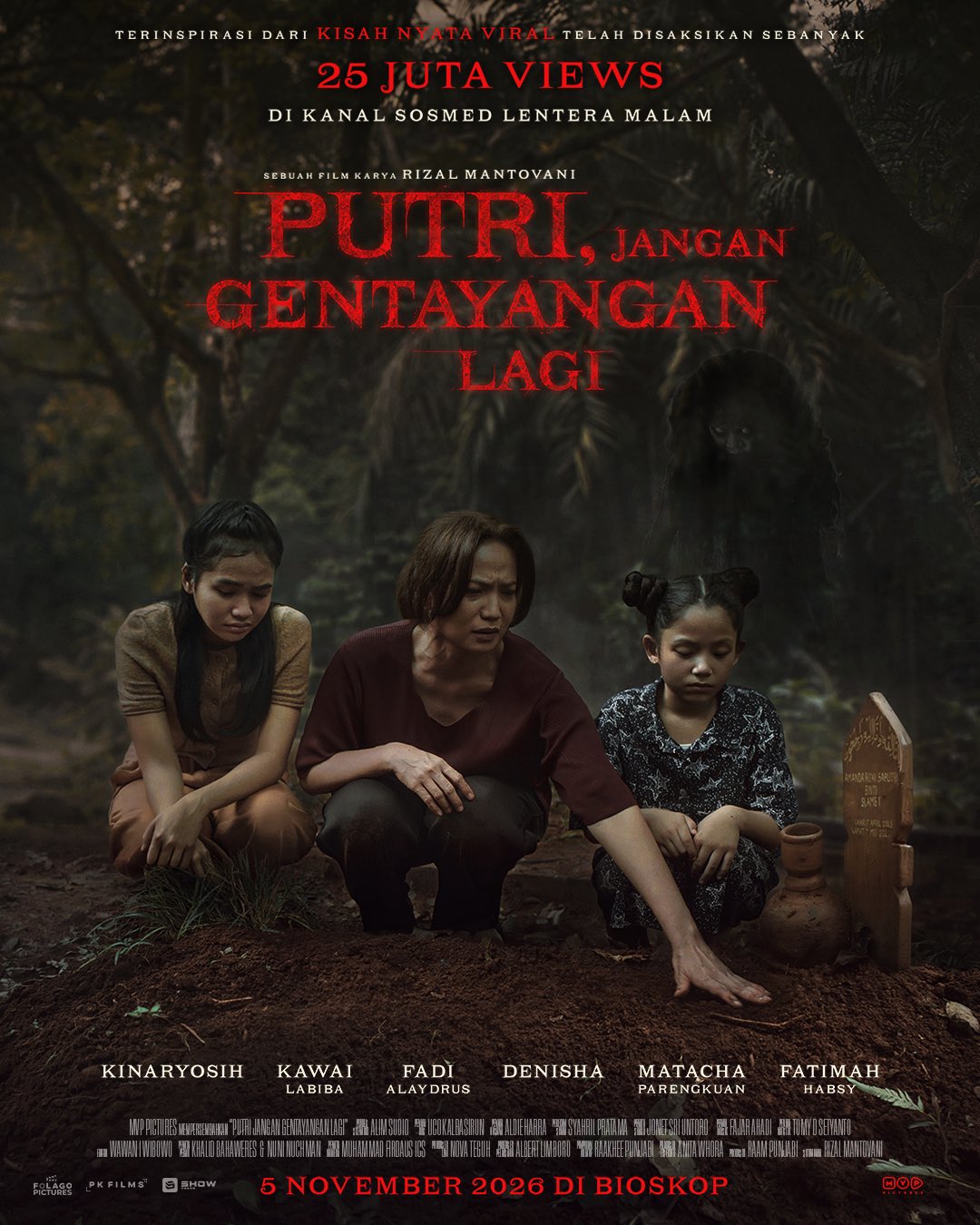 Poster resmi Putri, Jangan Gentayangan Lagi dari MVP Pictures