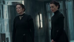 Valya dan Tula Harkonnen dalam jubah Sisterhood di Dune Prophecy