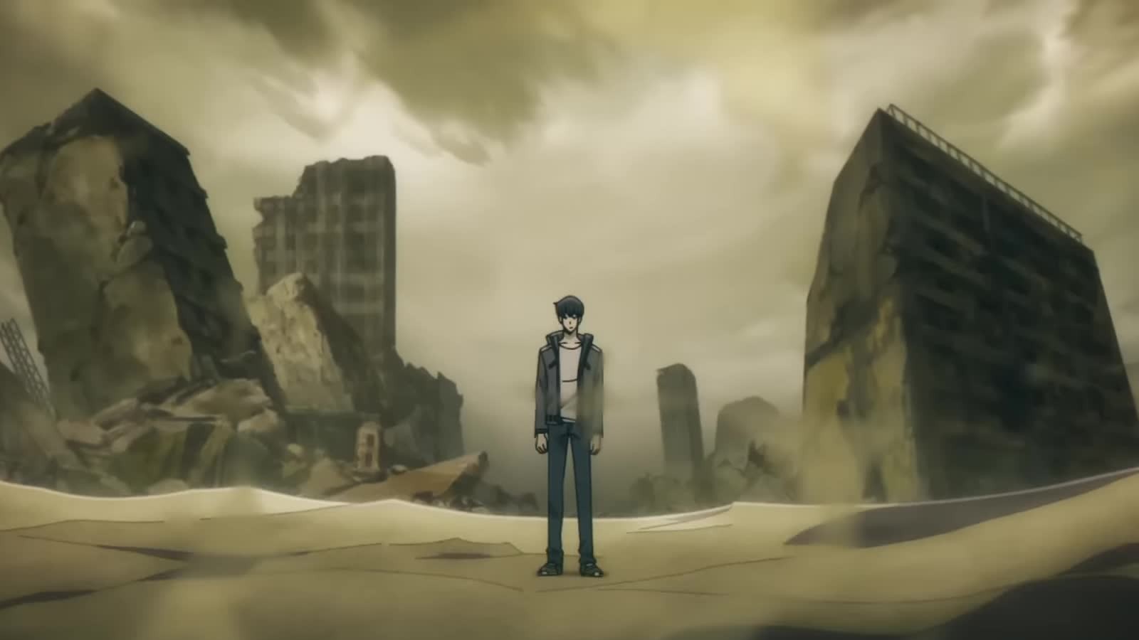 Sung Jinwoo berdiri di tengah reruntuhan kota dalam trailer anime Solo Leveling Season 2