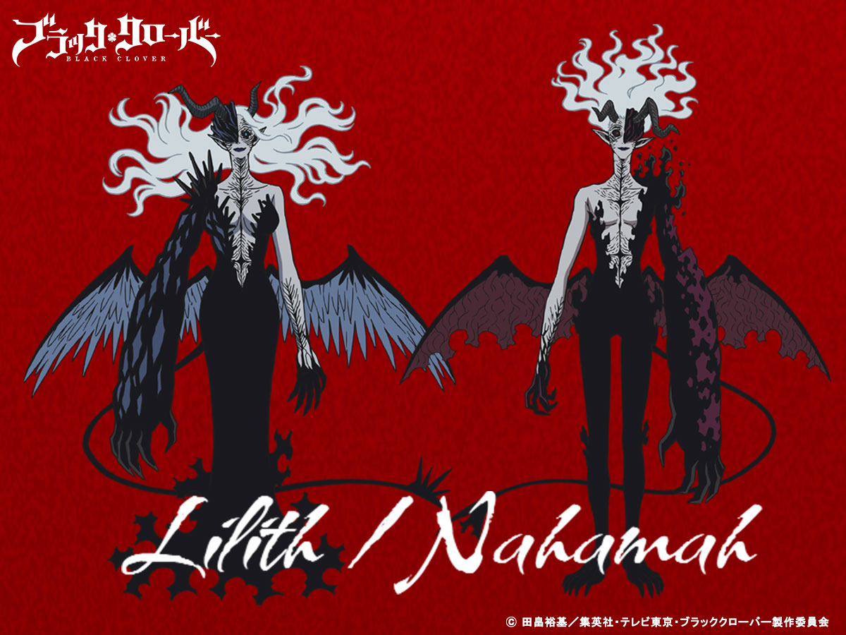 Desain karakter Lilith dan Nahamah di Black Clover 2nd Season